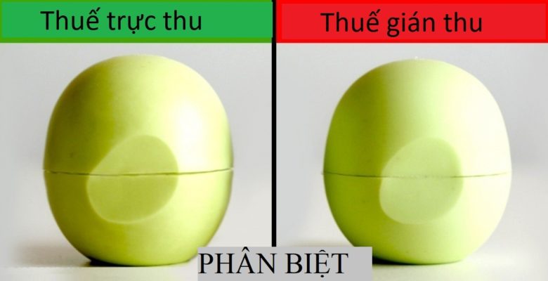 Phân biệt thuế trực thu và thuế gián thu