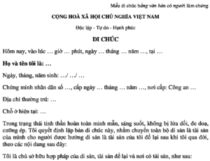 Di chúc là gì? Điều kiện có hiệu lực và cách lập di chúc hợp pháp